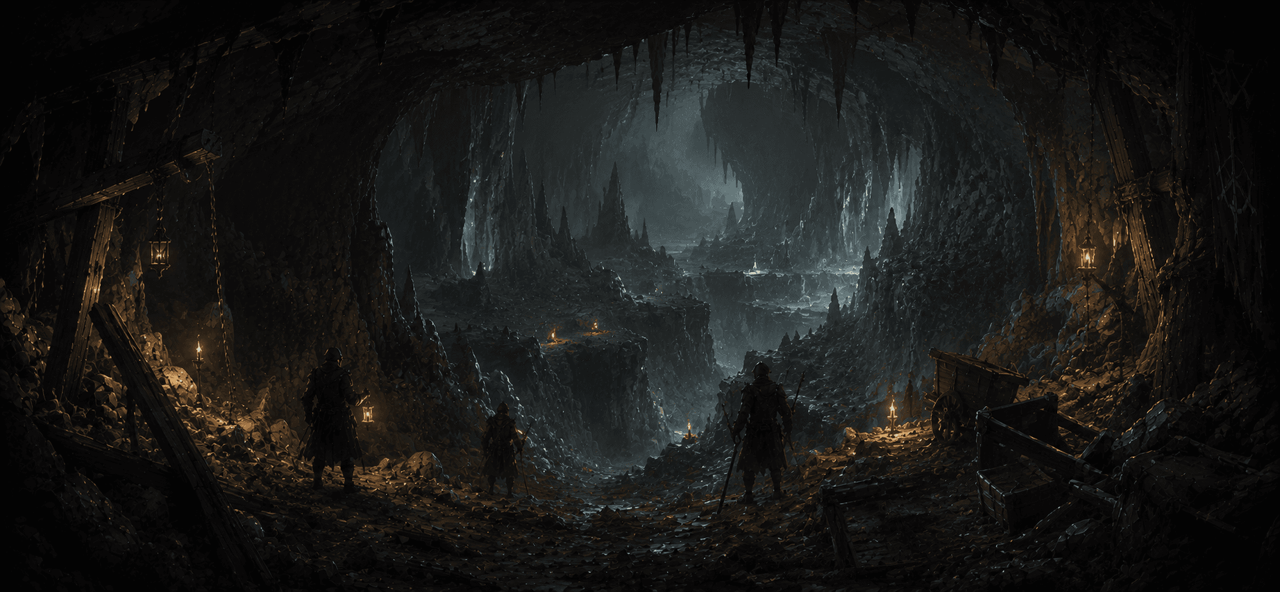 The Caverns environment art